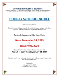 thumbnail of CHRISTMAS CLOSURE NOTICE 2019