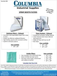 thumbnail of December 2025 Flyer – Spray Booth Filters
