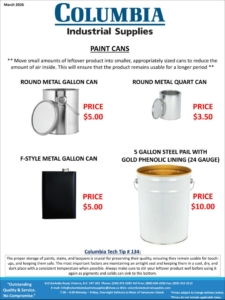 thumbnail of March 2026 Flyer – Paint Cans